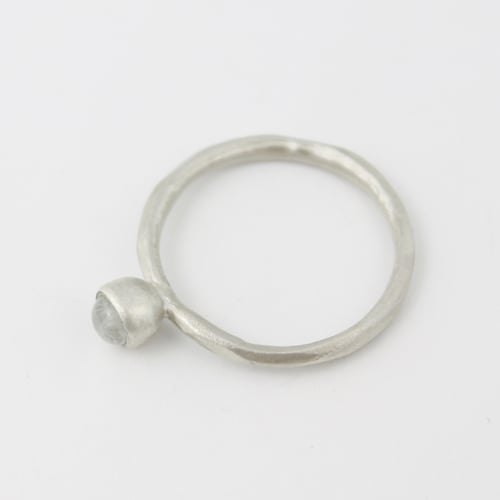 Image of MOONSTONE MINI ORGANIC RING