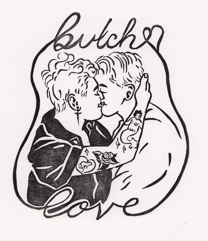 Image of Butch Love Lino Print