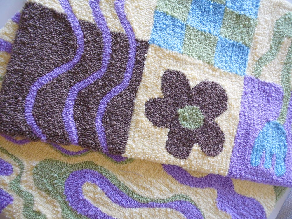 Image of Pastel patch rug
