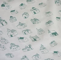 Image 4 of Village Church Fabric - Teal 