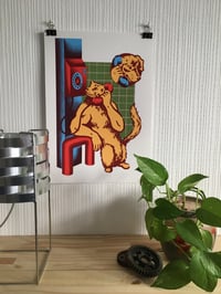 Image 3 of CAT CALLING Sérigraphie