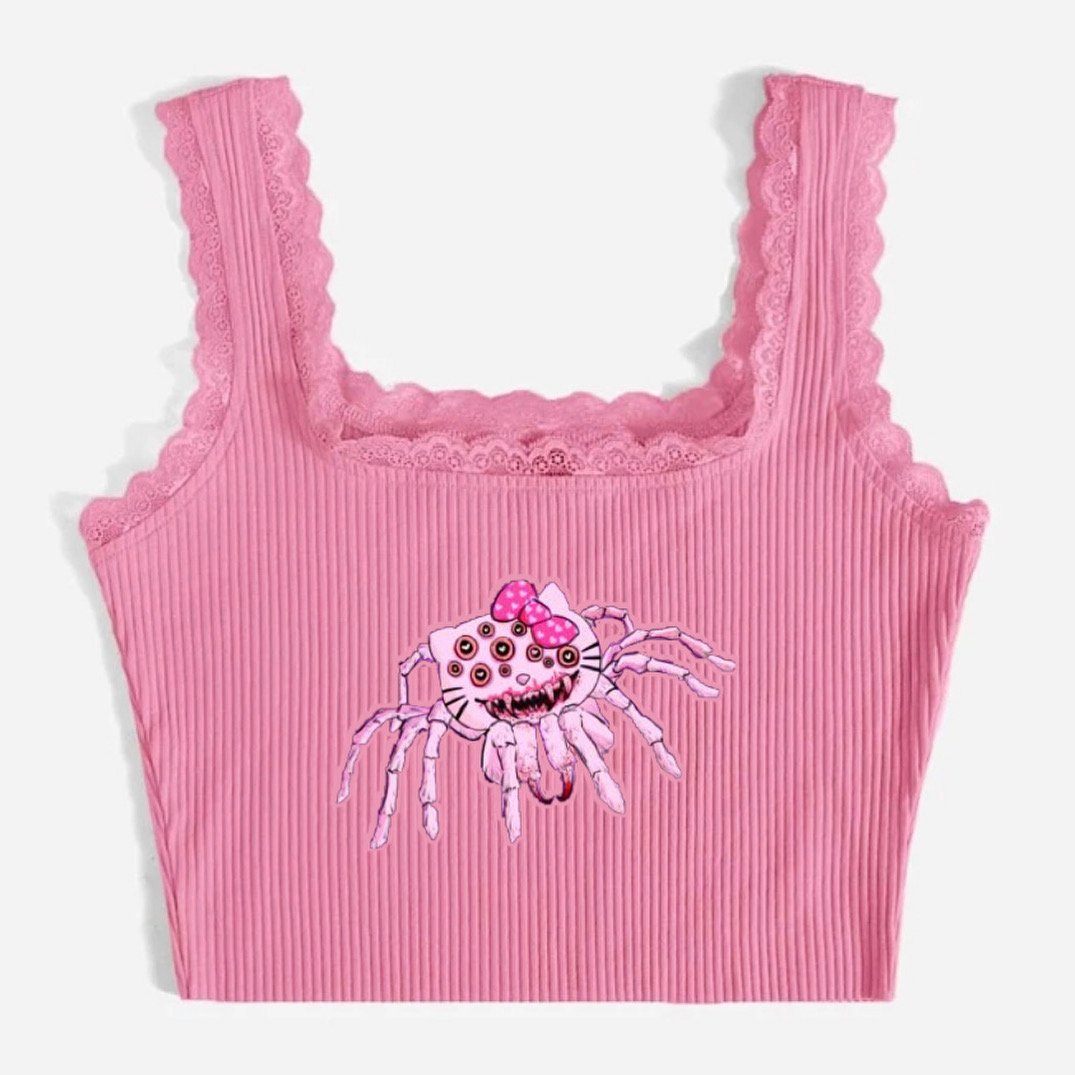 Image of Creepy Hello Kitty Top