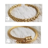 Image 2 of #1 Stainless Steel Bangles (Gold)