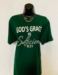 Image 1 of  God’s Grace Forest Green Unisex Shirt