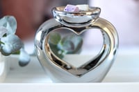 Image 2 of - Heart double dish wax burner -