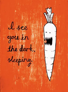 Image of 'Creepy Carrot' Art Print 6x8