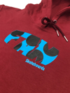 Pop Art Hoodie Maroon