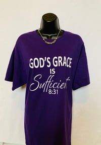 Image 1 of God’s Grace Purple Unisex Shirt