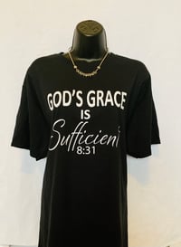 Image 1 of God’s Grace Unisex Black Shirt 