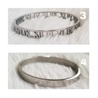 Image 2 of #2 Stainless Steel Bangles (Silver)