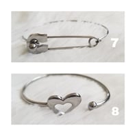 Image 4 of #2 Stainless Steel Bangles (Silver)