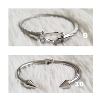 Image 5 of #2 Stainless Steel Bangles (Silver)