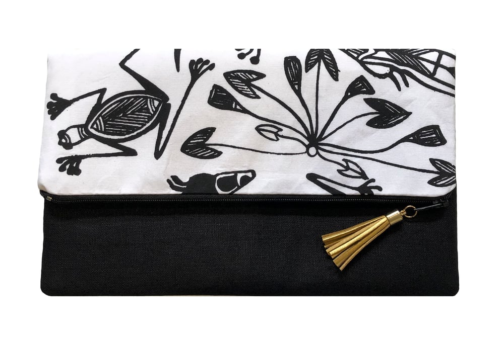 Image of Indigenous Print Folded Clutch
