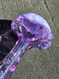 Image 4 of Purple UV Reactive Honeycomb Pipe 