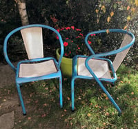 Image 3 of Très rares fauteuils Tolix en tôle perforée