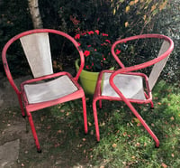 Image 4 of Très rares fauteuils Tolix en tôle perforée