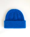 mohair kulich hat in favourite blue