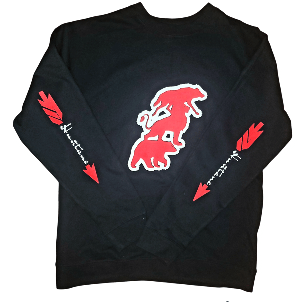 Image of Huntane Animal instinct Crewneck Sweatshirt 