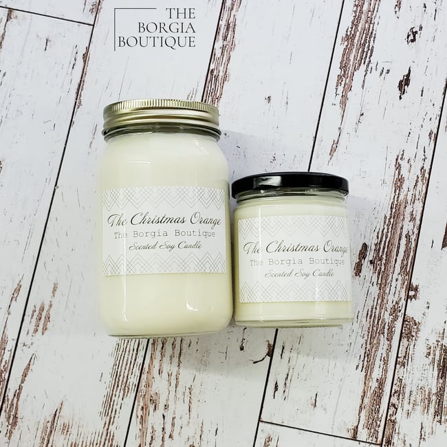 The Christmas Orange Candle