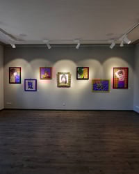 Image 3 of 'ALLES & NICHTS' acrylic painting (70x90)