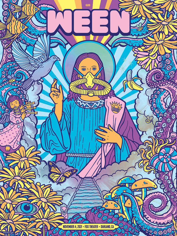 Image of Ween Fox 2021 - Rainbow Foil Variant Single - Night 1