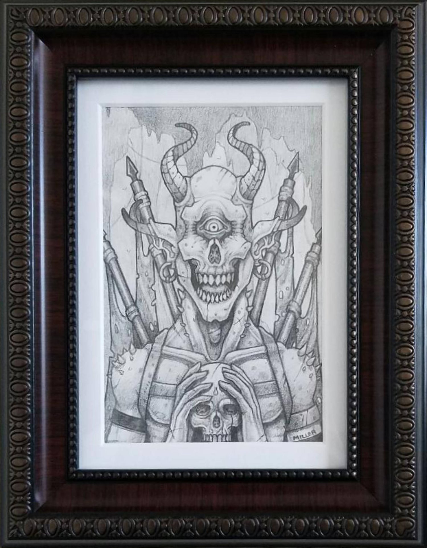 Image of Graze - Framed Original Graphite