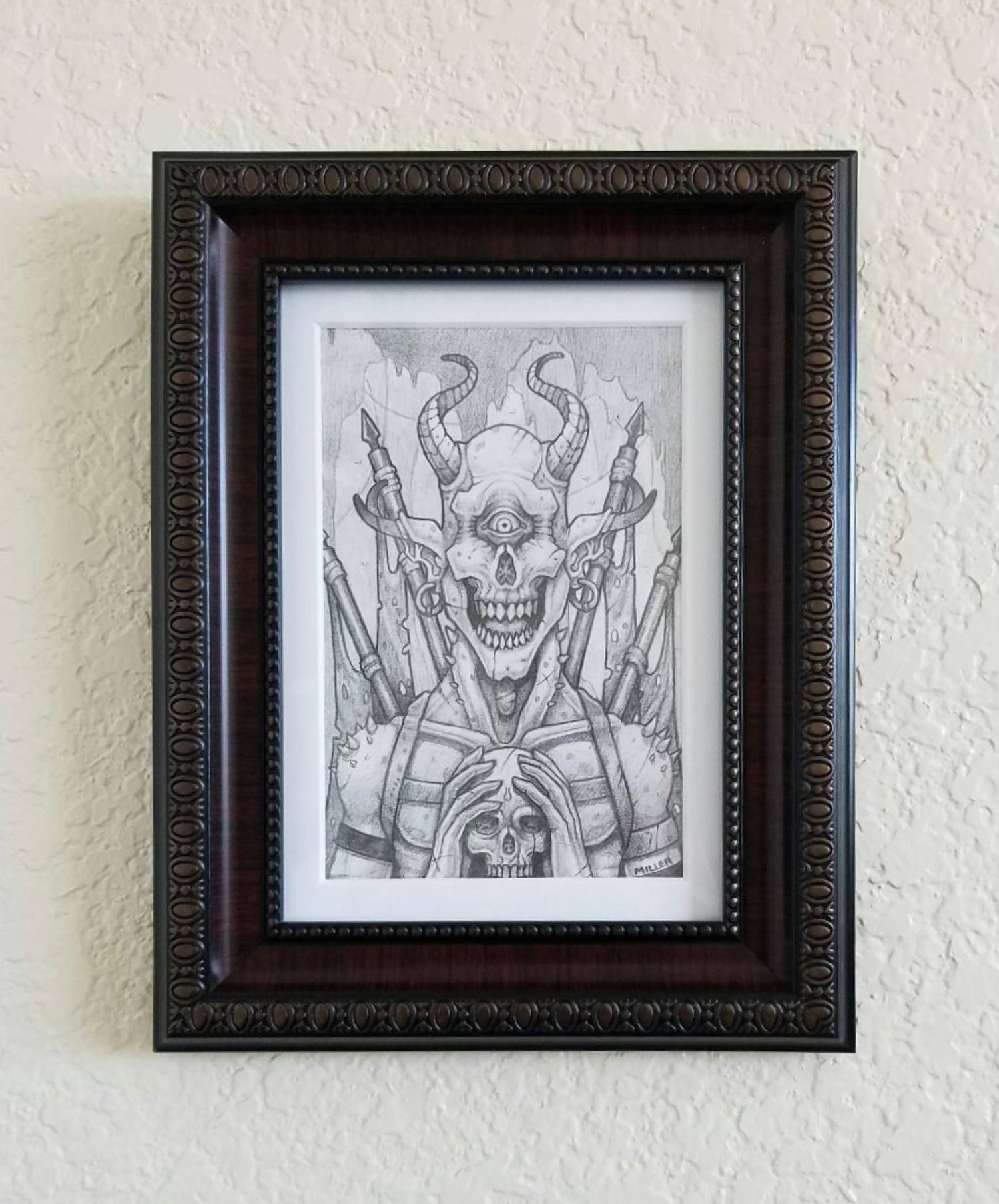 Image of Graze - Framed Original Graphite