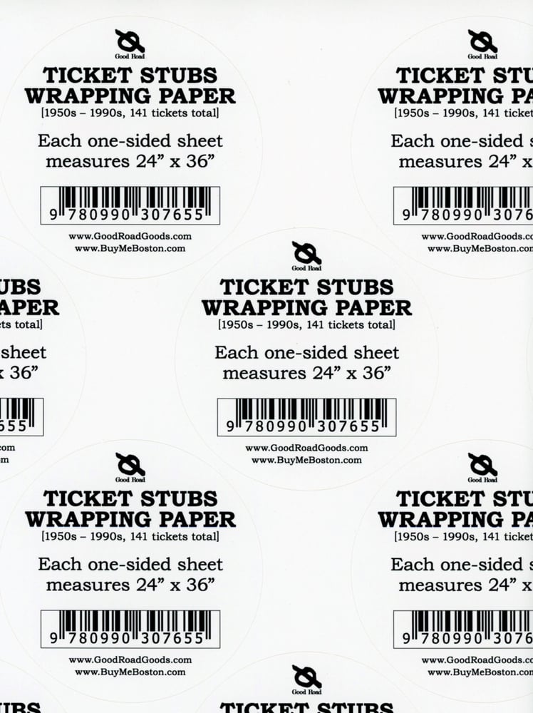 Image of Ticket Stubs Wrapping Paper 1 PACK