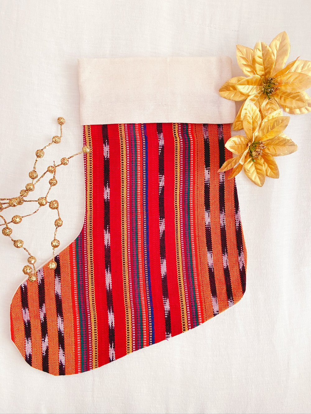 Guatemalan Textile Christmas Stockings