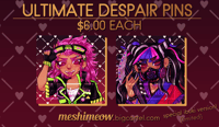 Image 3 of [CLEARANCE] Remnants of Despair Holographic Buttons (Danganronpa)