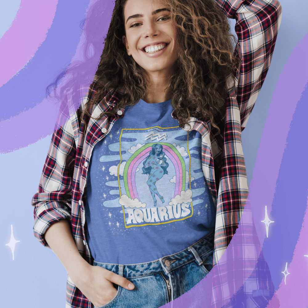 Image of AQUARIUS PULP ASTROLOGY TEE