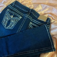 Image 4 of Wings Rhinestoned Jeans