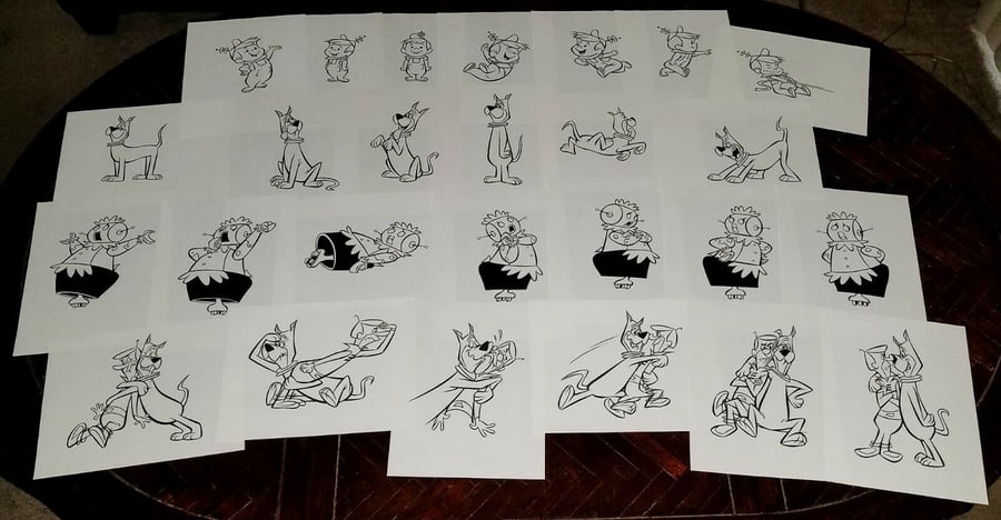 Image of THE JETSONS 62-PAGE ART SET! 8.5x11 EACH! GEORGE JANE JUDY ELROY ROSEY ASTRO!