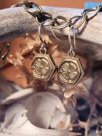 Image 2 of Bet Your Lucky Brass Earrings