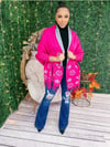 Luxury print Poncho (one size)