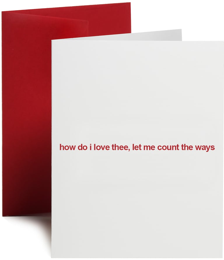 let me count the ways