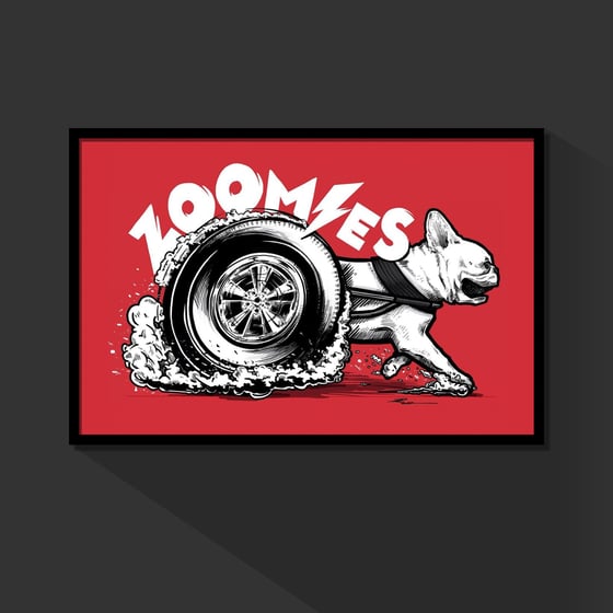 Image of ZOOMIES PRINT - 19X13 (PAPER SIZE)