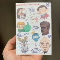 Image 2 of Superman Friends of Metropolis matte water resistant vinyl sticker sheet