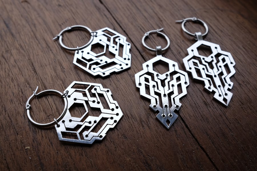 Image of Pre order Circuit earrings