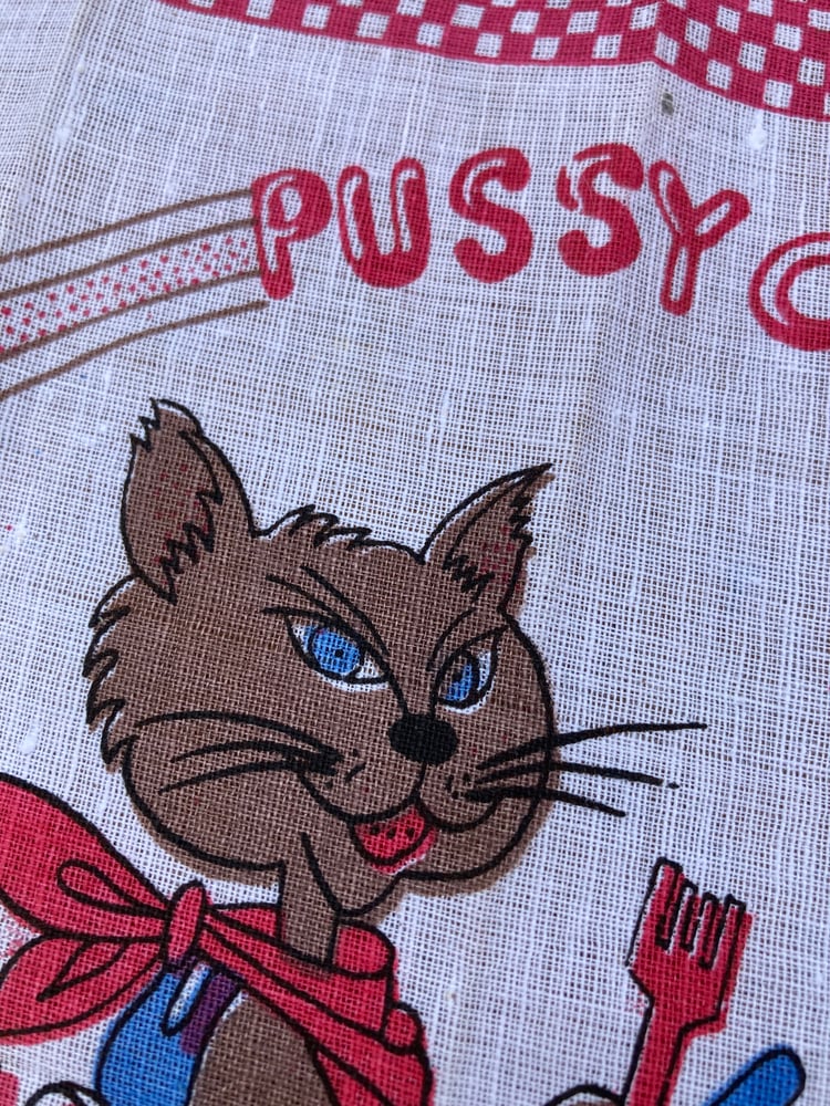 Image of Pussy cat handkerchief