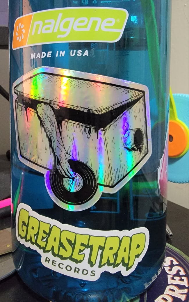 The Greasetrap Holographic Sticker 