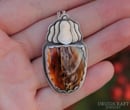 Image 1 of Pumpkin Necklace with Montana Agate