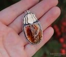 Image 3 of Pumpkin Necklace with Montana Agate