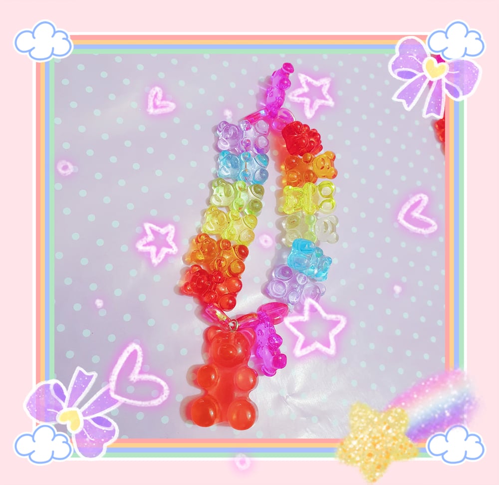 Image of Candy Syrup Gummy Bear Candy Stretch Bracelet