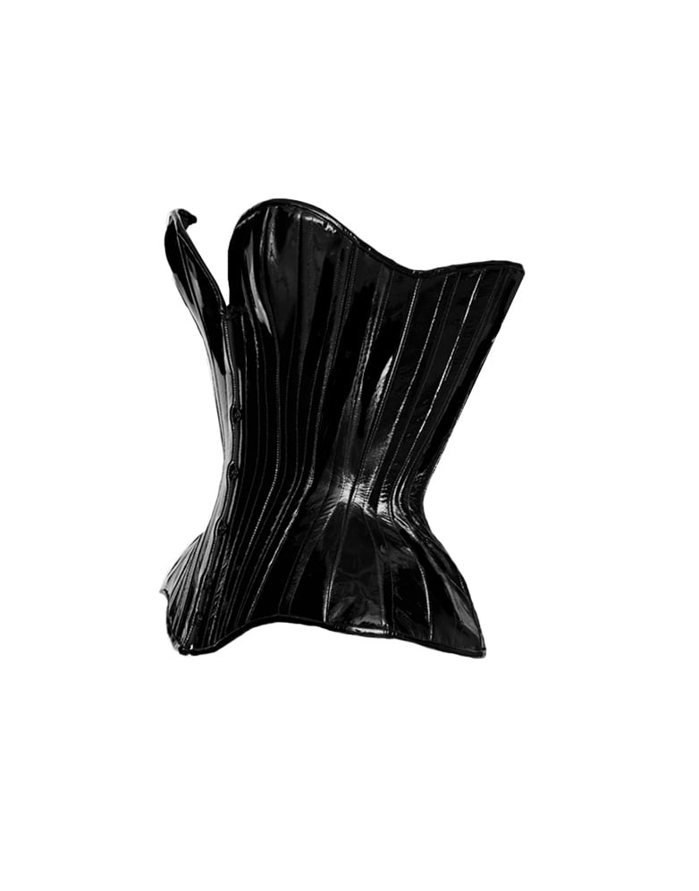 Image of DARCELLE PATENT LEATHER CORSET 