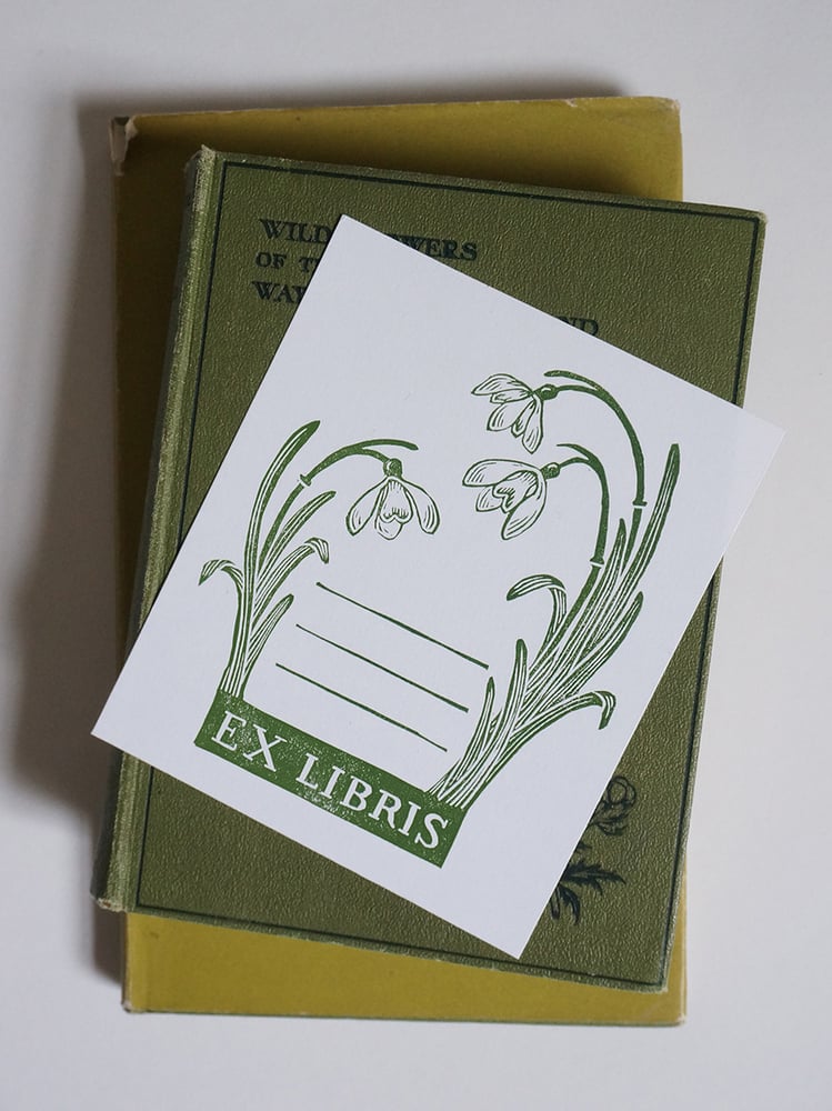 Image of Ex Libris - Snowdrop Book Plate