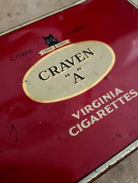 Image 5 of 50s CRAVEN "A" VIRGINIA CIGARETTES METAL BOX