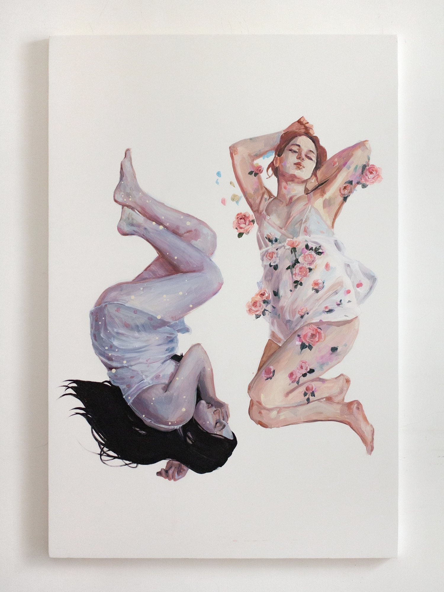 Agnes-Cecile life has been divided in two (80x120 cm)
