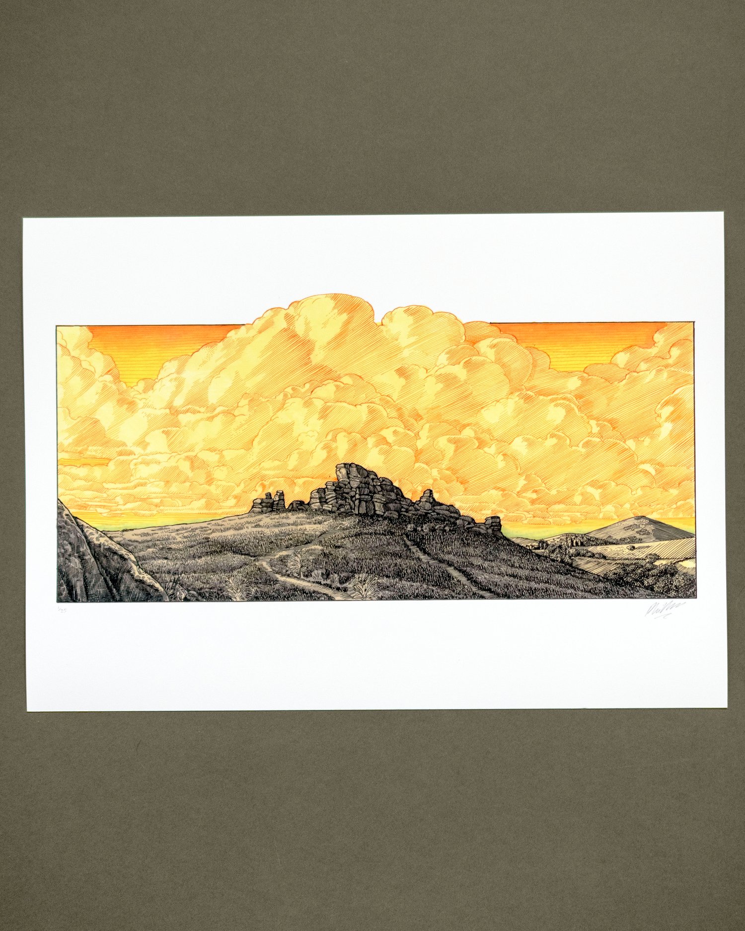 Sunset at Hound Tor Limited Edition Giclée Print