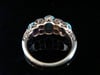 EDWARDIAN HEAVY 18CT YELLOW GOLD TURQUOISE OLD CUT DIAMOND RING